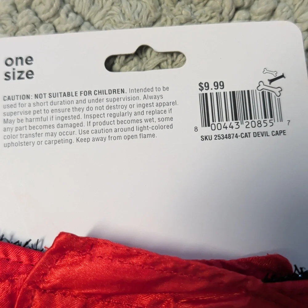 Bootique Devilish Cat Cape New